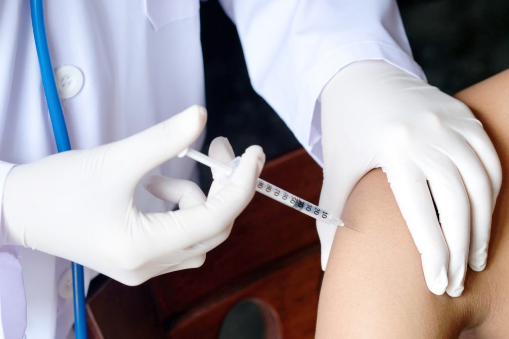 Subcutaneous injection arm by nurse | Bellava Aesthetics in Crestview Hills, KY